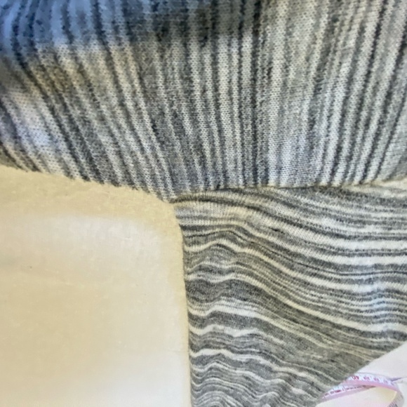 Lucky Brand Women's Gray/White Long Open Lightweight Duster Cardigan. Sz L - Picture 7 of 15